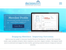 Tablet Screenshot of decisionpointhealth.com